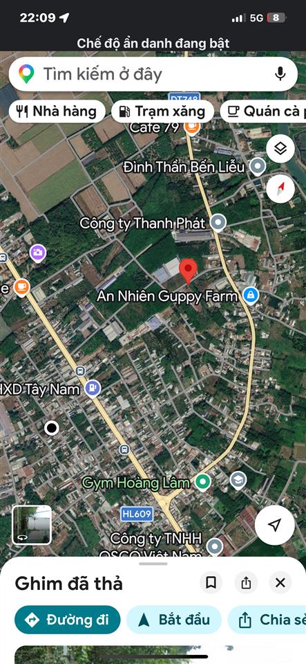 Bán đất phú an, bến cát sát bên dt748 phù hợp làm kho, nhà trọ 16x160m giá 6 tỷ 550