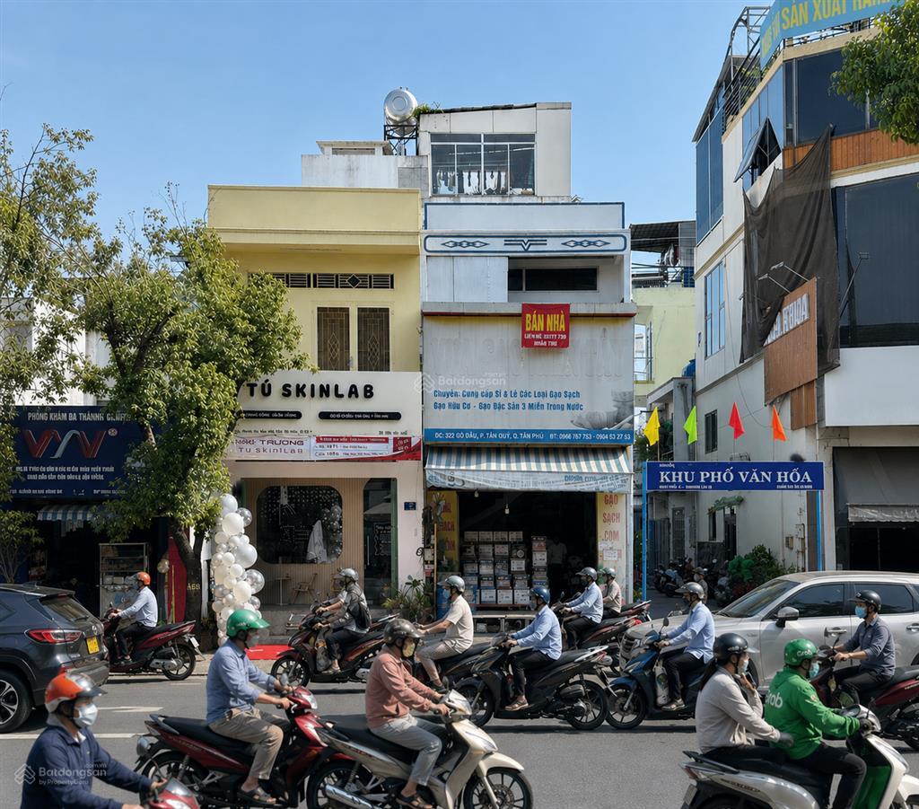 Bán nhà 2 mặt tiền 322 đường gò dầu kinh doanh đa ngành  4 phút tới aeon mall tân phú
