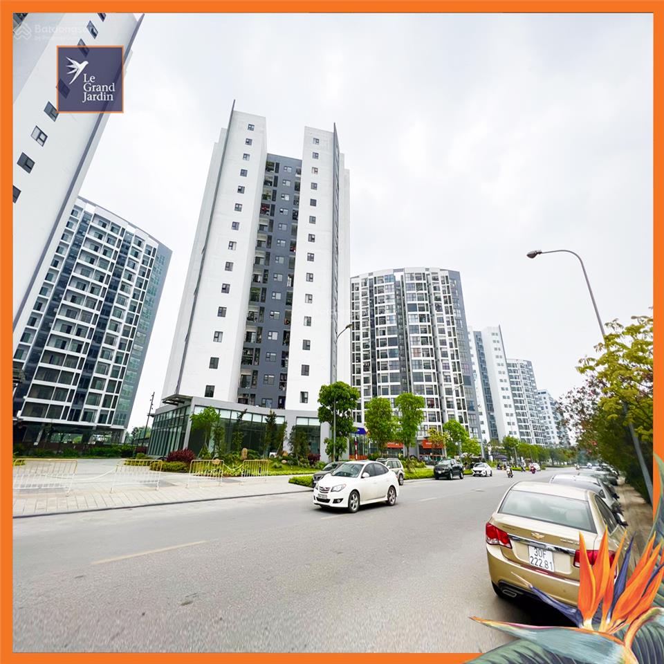 Căn hộ 77m2 le grand jardin sài đồng long biên 2pn 2wc, tầng view đẹp, full đồ, sổ đỏ chính chủ