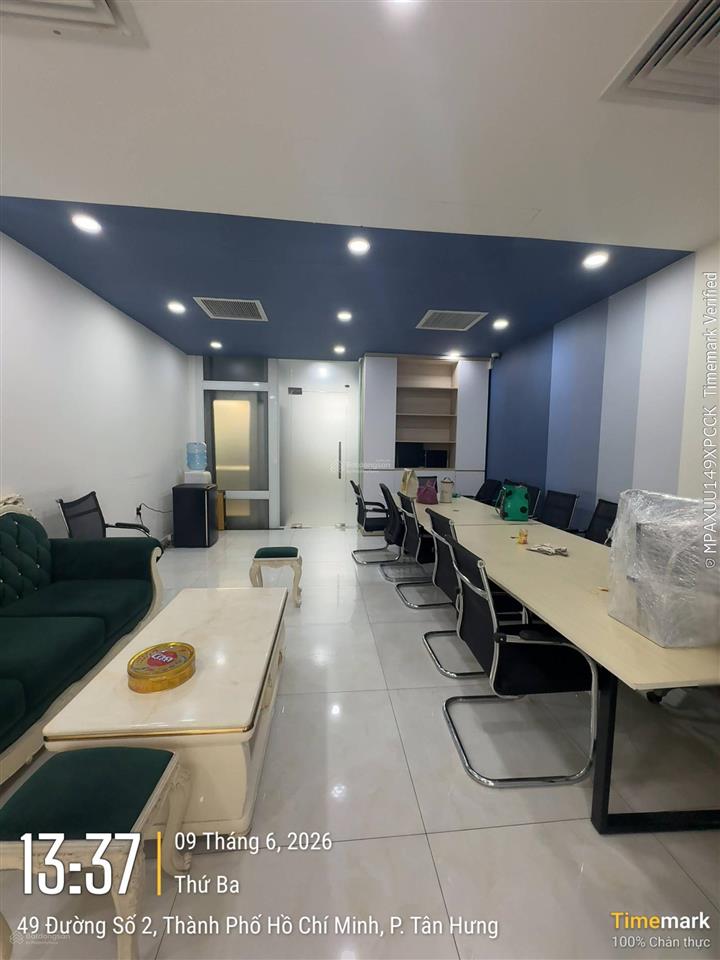 Cho thuê văn phòng 130m2 (tầng trệt + lầu 1) him lam kênh tẻ giá 30tr/th