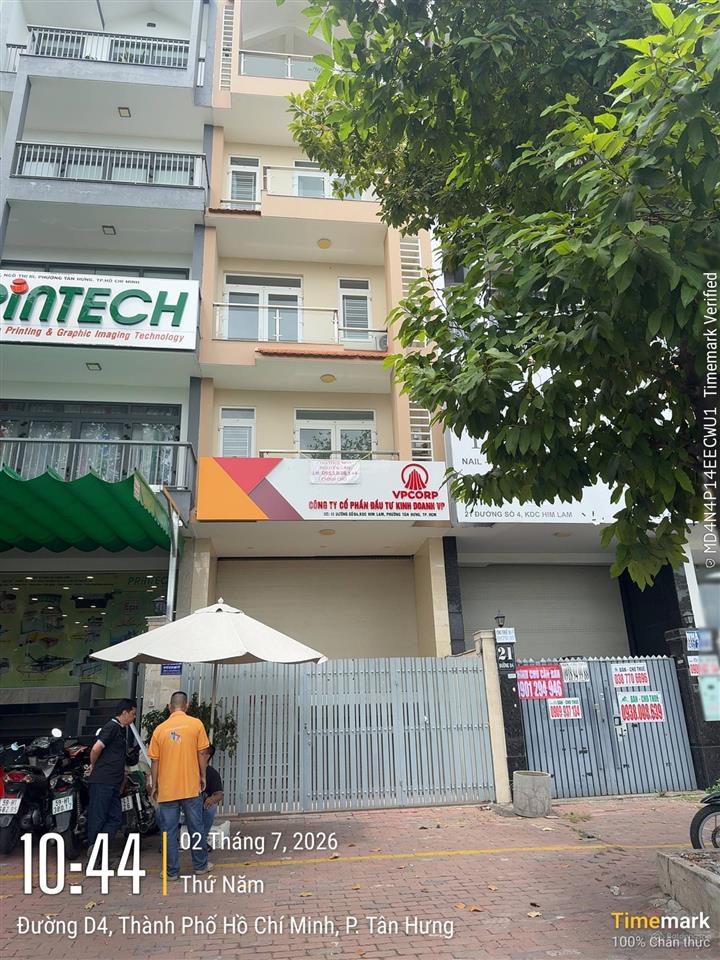 Cho thuê nguyên căn tại him lam kênh tẻ giá 75tr/th làm văn phòng