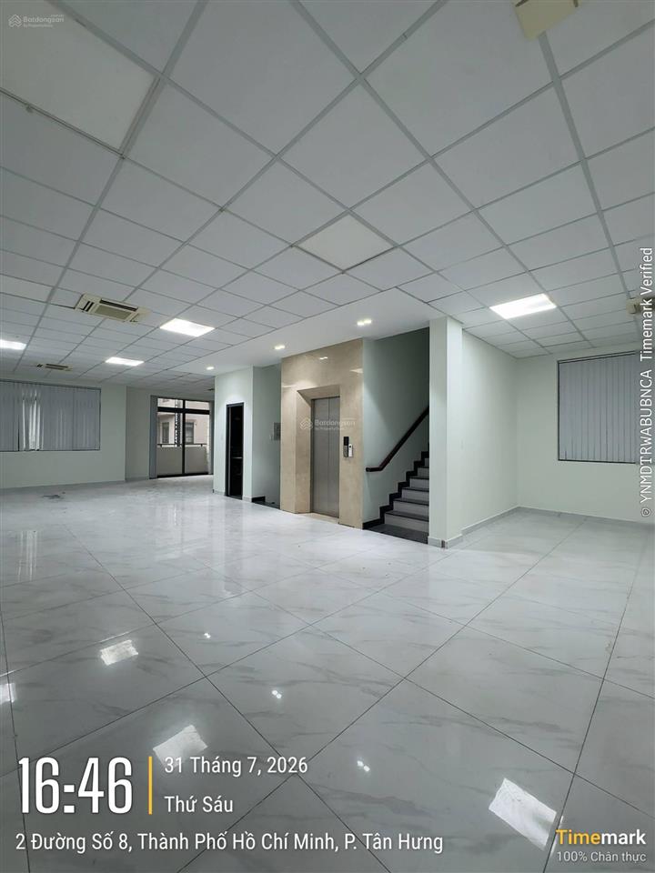 Cho thuê văn phòng tổng diện tích 600m2 giá 95tr/th tại khu him lam kênh tẻ