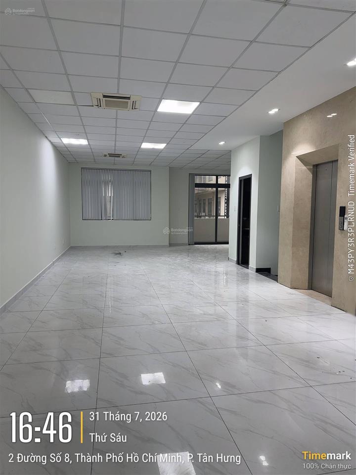 Cho thuê văn phòng tổng diện tích 600m2 giá 95tr/th tại khu him lam kênh tẻ
