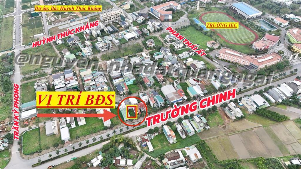 Bán đất mặt tiền trường chinh ngay trường iec 200m giá chỉ 5,5 tỷ
