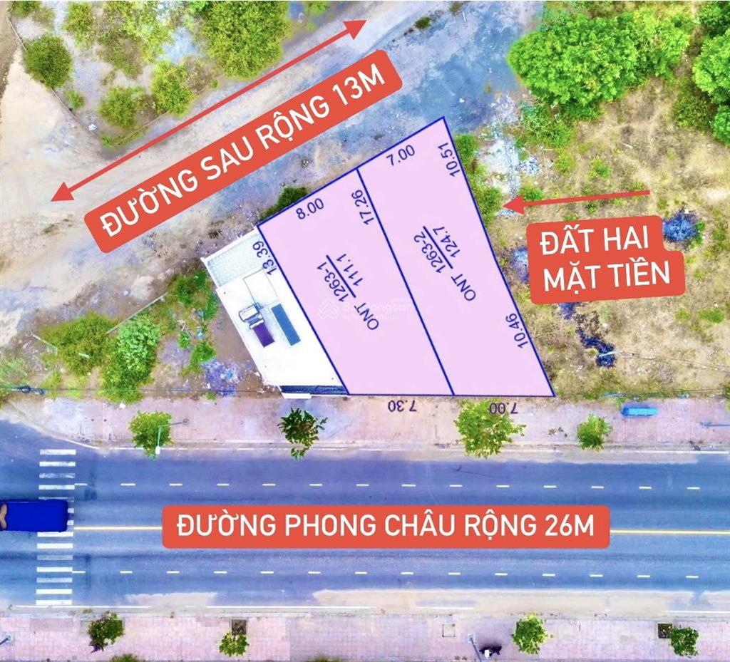 Đất mặt tiền đường phong châu rộng 26m  phường nam nha trang