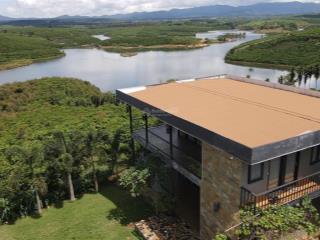 2,1 ha sẵn nhà, 60m mặt tiền, 400m mặt hồ sẵn vườn cà phê cây ăn trái giá chỉ 9,5 tỷ