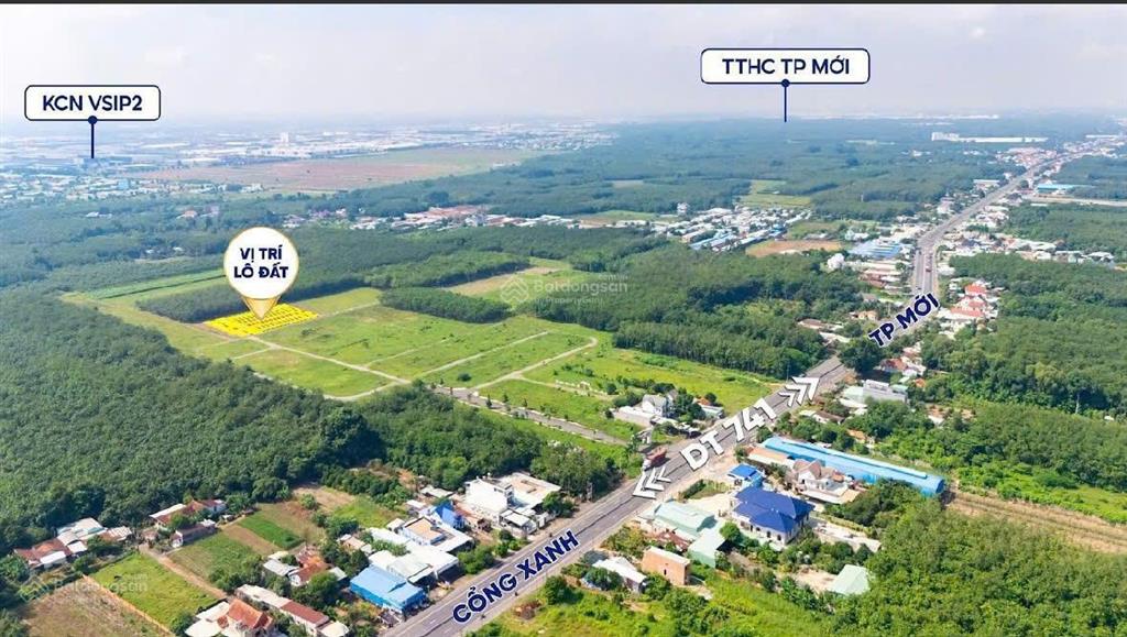 Đất nền mặt tiền đẹp sát ql 14 chánh phú hòa, tphcm 1,190 tỷ, 200m2 cách kcn vsip2 chỉ 2km