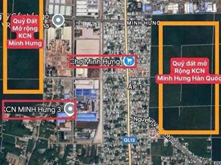 Đất nền đường cao bá quát 32m, vị trí đắt địa sát trung tâm chơn thành, sổ sẵn mua công chứng luôn