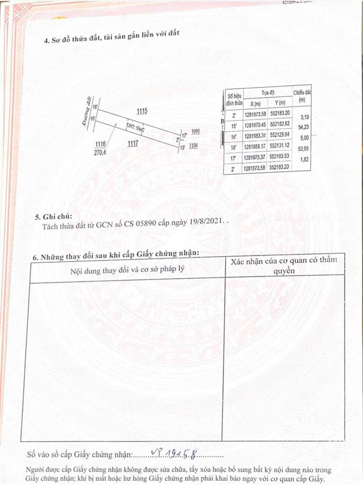 Bán đất nền đường đt 756, minh lập, gần kcn giá 360tr, có 300m2 và 50m2 tc
