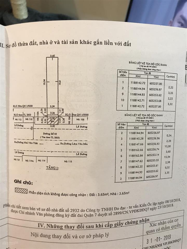 Nhà mặt tiền đường 10m số 45 quận 7, 15' tới quận 1, 5' tới phú mỹ hưng, hạ tầng hoàn thiện