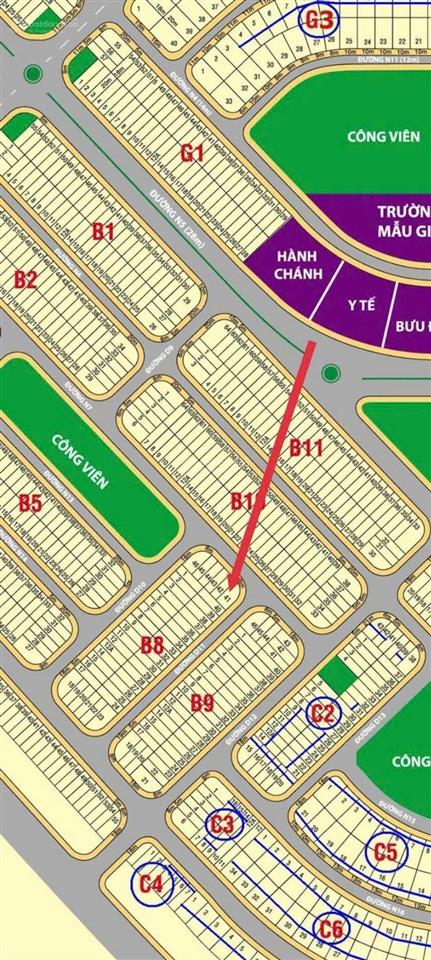 Bán gấp lô đất góc 2 mặt tiền kdc lavender phường tân triều. giá đầu tư