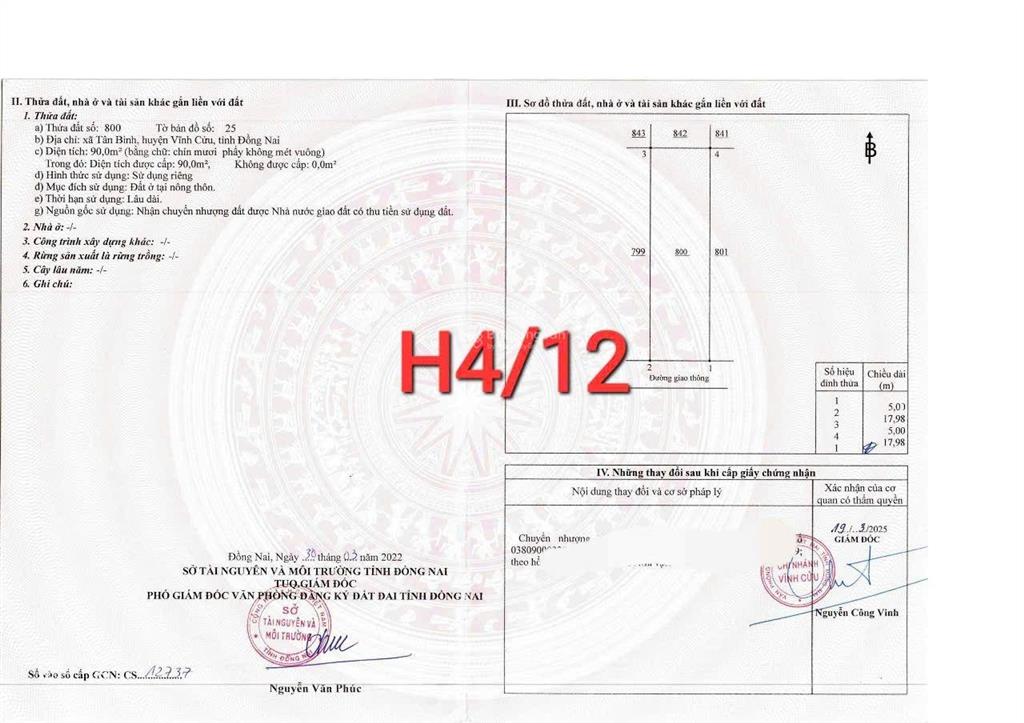 Bán đất nền dự án tại lavender city, 1,739 tỷ vnd, 90m2, thạnh phú, vĩnh cửu, đồng nai