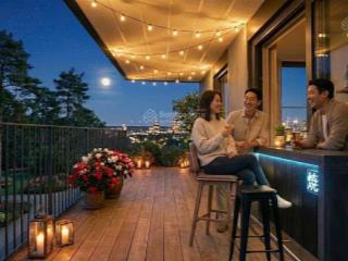Căn hộ 3pn the ten 143.8m², ban công full 40m², sâu 3,5m. bước thẳng ra sân vườn tiện ích tầng 3