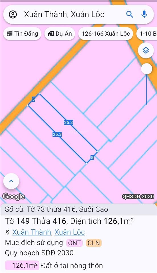 Bán đất thổ cư ấp phượng vỹ, xuân thành, đồng nai. giá 390 triệu (bao sang tên)