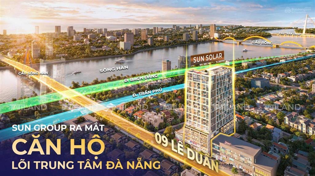 Sun solar căn hộ lõi trung tâm đà nẵng sát cầu sông hàn, mở bán đợt đầu với chiết khấu 5% booking