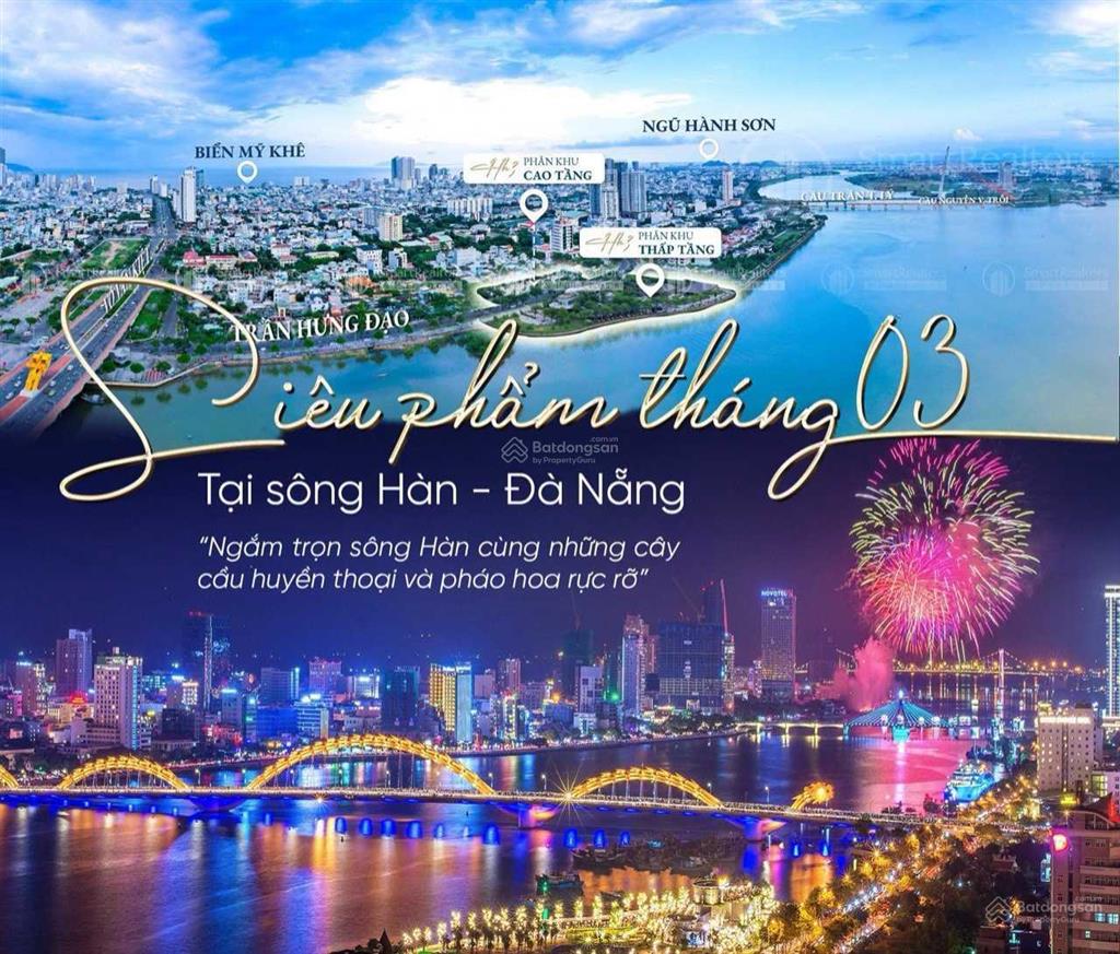 Căn hộ sun ponte trực diện sông hàn, căn góc 3br tầng 12 view trực diện sông chiết khấu đến 18%