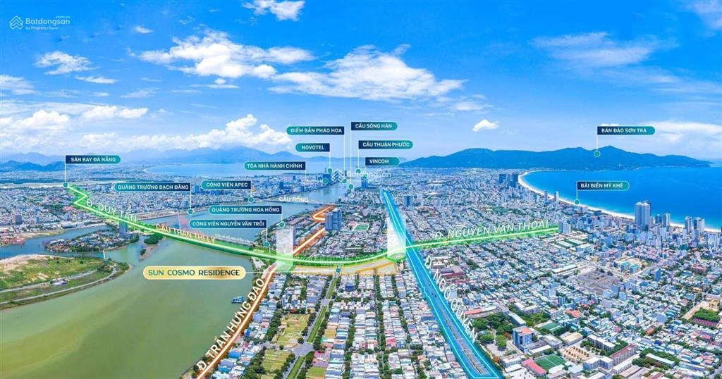 Căn hộ sun ponte trực diện sông hàn, căn góc 3br tầng 12 view trực diện sông chiết khấu đến 18%