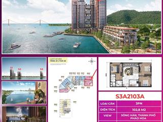 Quỹ căn 3br, duplex và penthouse view trực diện sông, pháo hoa. giá cđt chiết khấu đến 17%