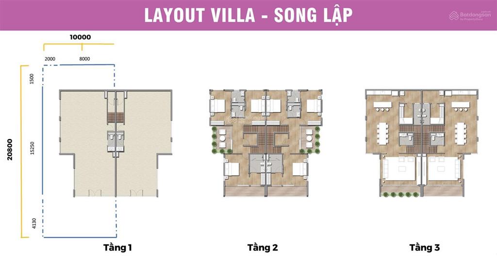 Villa sun cosmo mặt tiền đường phạm hữu kính, sẵn sàng bàn giao, giá gốc cđt