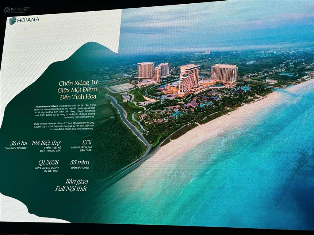 Hoiana beach villas dự án hot tại nam hội an 2026, giá ưu đãi đợt đầu từ cđt
