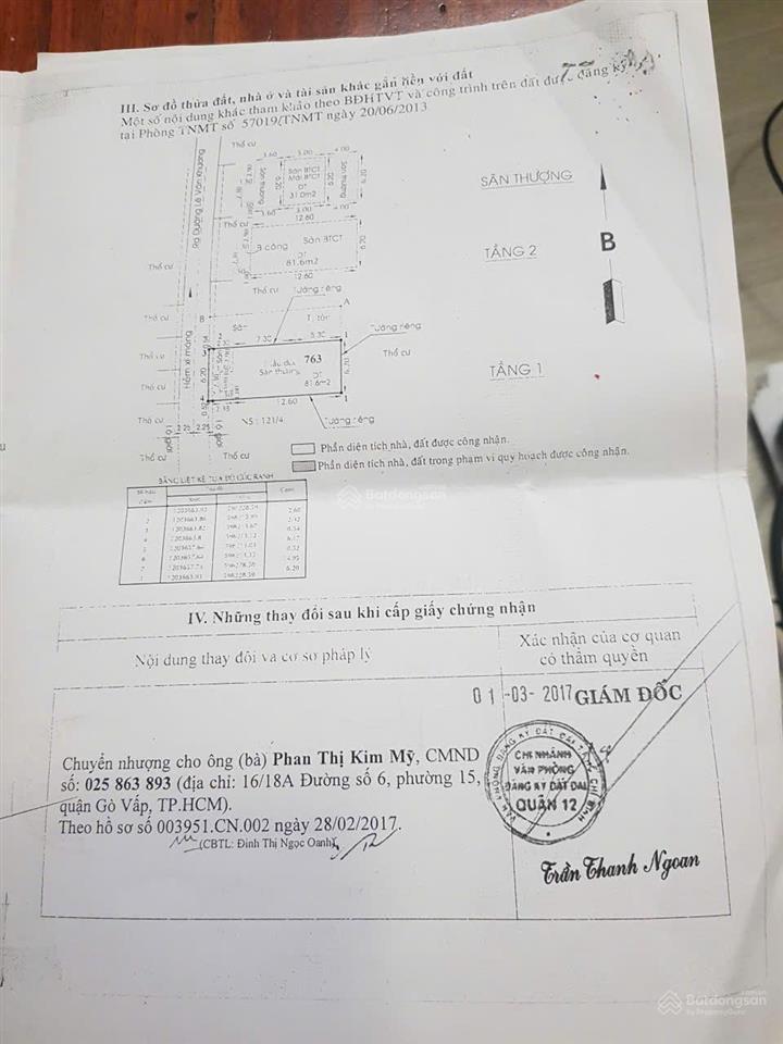 Bán biệt thự mini shr 6,2x16m, 4 lầu, 6tỷ1, 1/ thới an 11, lê văn khương