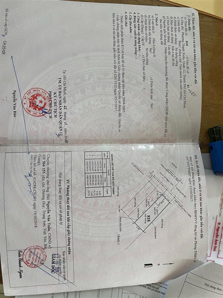 Bán gấp đất tại đường 1/thạnh xuân 24, 4,99 tỷ, 86m2, hướng tây bắc, pháp lý đầy đủ