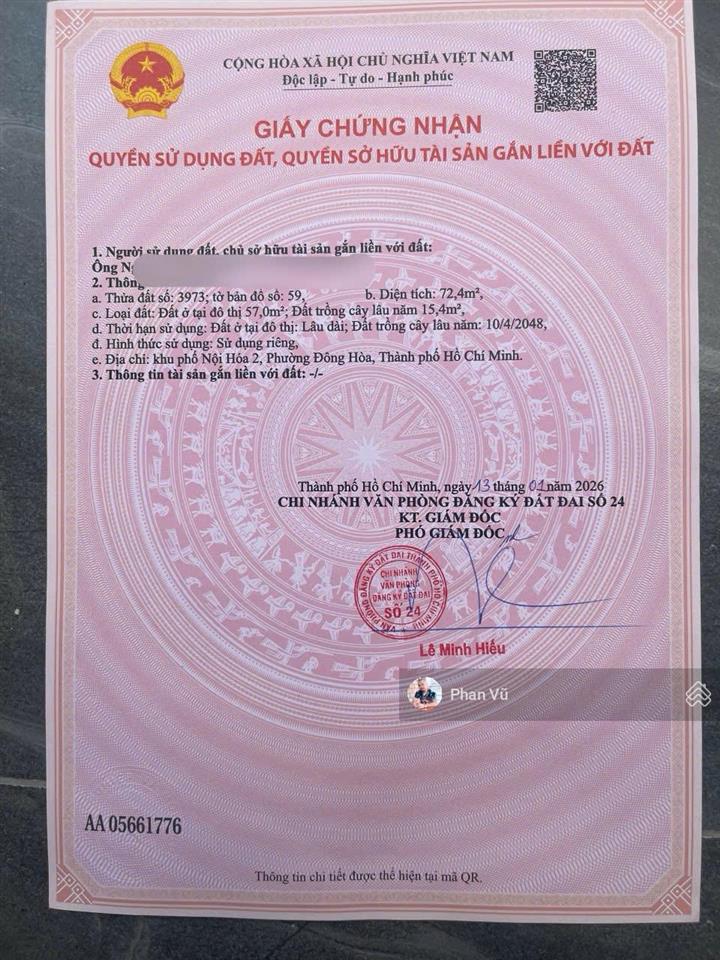 Bán nhà riêng 3 lầu, giá 4,95 tỷ, 74m2 đ, nguyễn đình chiểu, đông hòa, dĩ an,  0909 290 ***