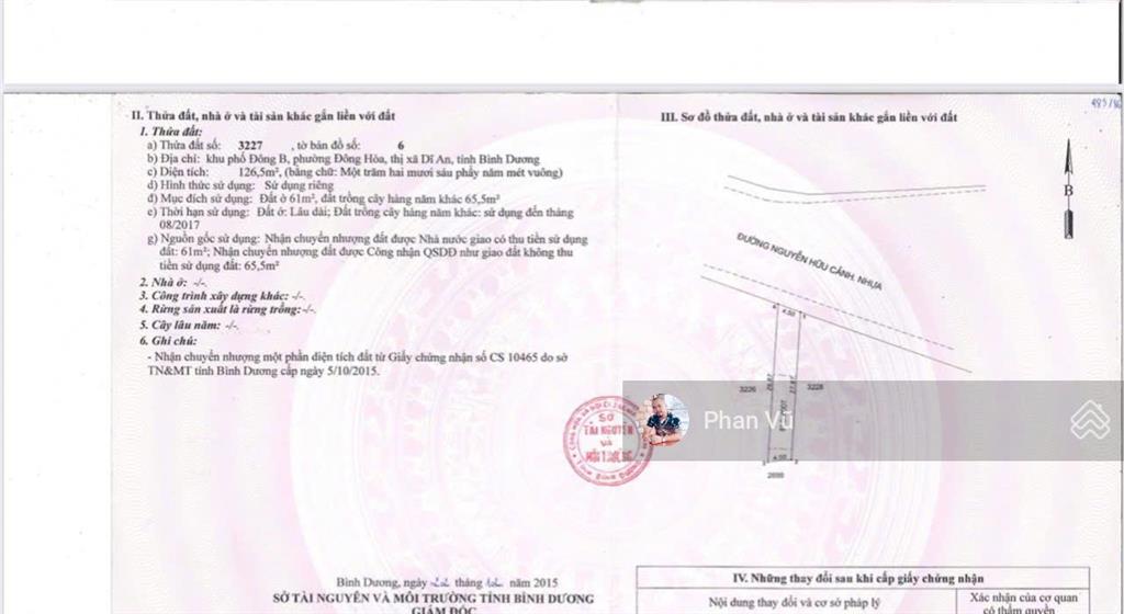 Bán nhà mặt tiền nguyễn hữu cảnh, sát bên trường học cấp 1, 2 đông hoà 8 tỷ vnd, 126.5m2