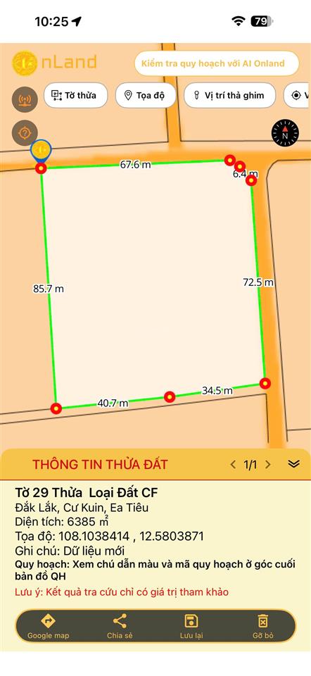 6,3 sào (75x85m) góc 2 mặt đường nhựa buôn triết hẻm cấp 1 ql27 cư kuin giá 3,9 tỷ quỳnh anh