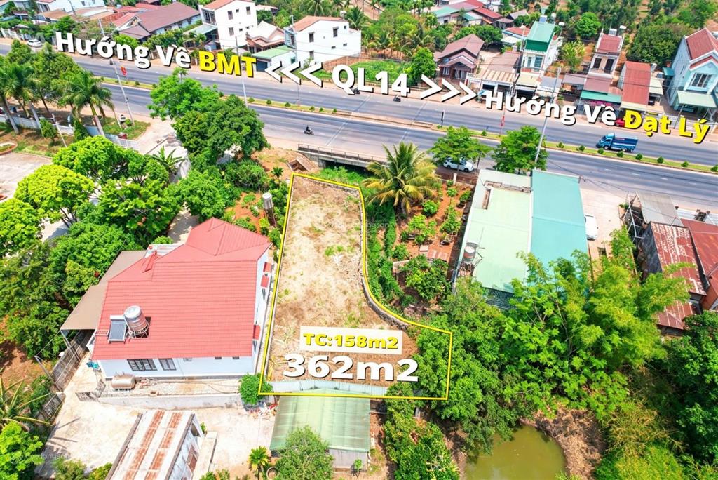 Mặt tiền ngay cầu đạt lý 9x36m nở hậu 14m (đang xây dựng hồ bơi) thổ cư 157m2 giá 6,5 tỷ