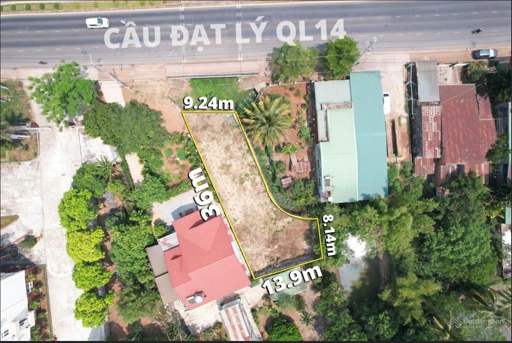 Mặt tiền ngay cầu đạt lý 9x36m nở hậu 14m (đang xây dựng hồ bơi) thổ cư 157m2 giá 6,5 tỷ