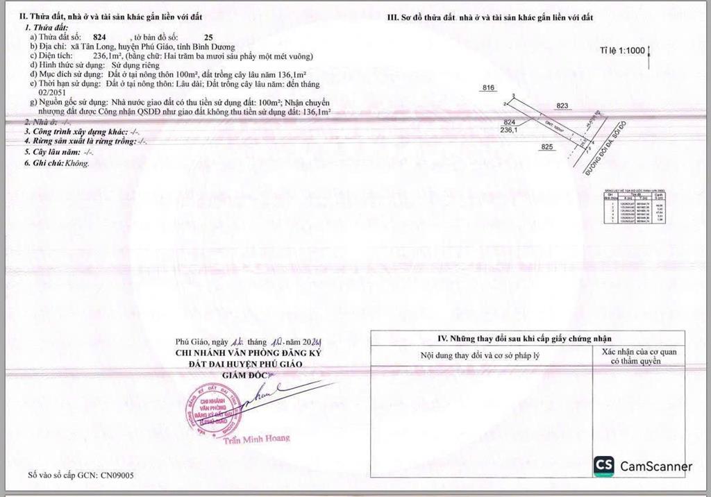Chính chủ cần bán lô đất đẹp đường nhựa tại xã tân long, tphcm