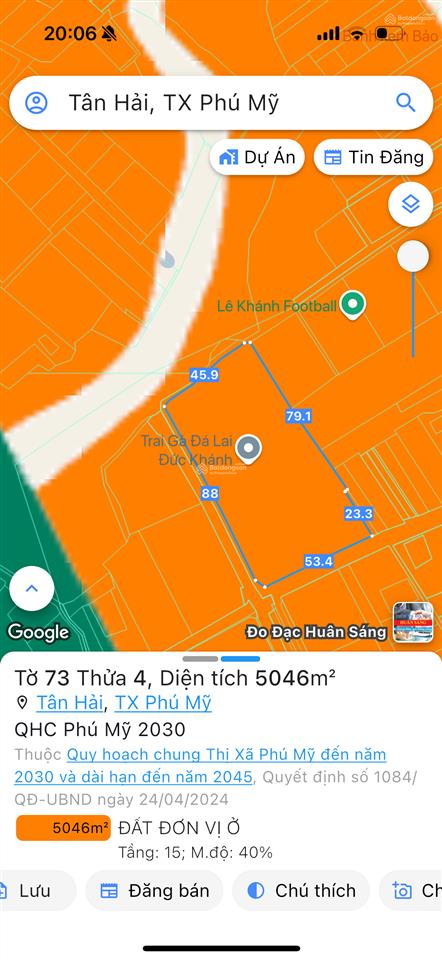 Bán đất lớn kế bên quốc lộ 51, ct bến lức  long thành