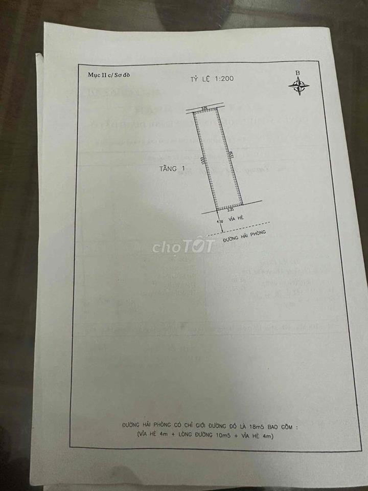 Bán 02 căn liền kề Mặt tiền đường Hải Phòng