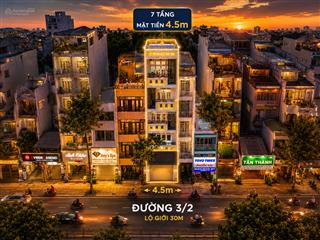 Bđs mặt tiền đường 3/2, 7 tầng, thang máy, 25 tỷ