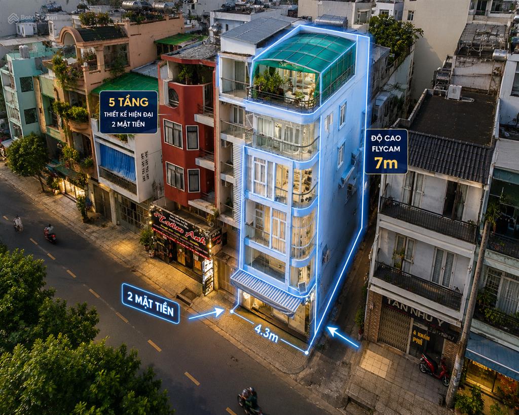 Bđs mặt tiền hòa hảo, 156m2, 5 tầng, 17 tỷ, góc 2 mặt tiền đẹp!