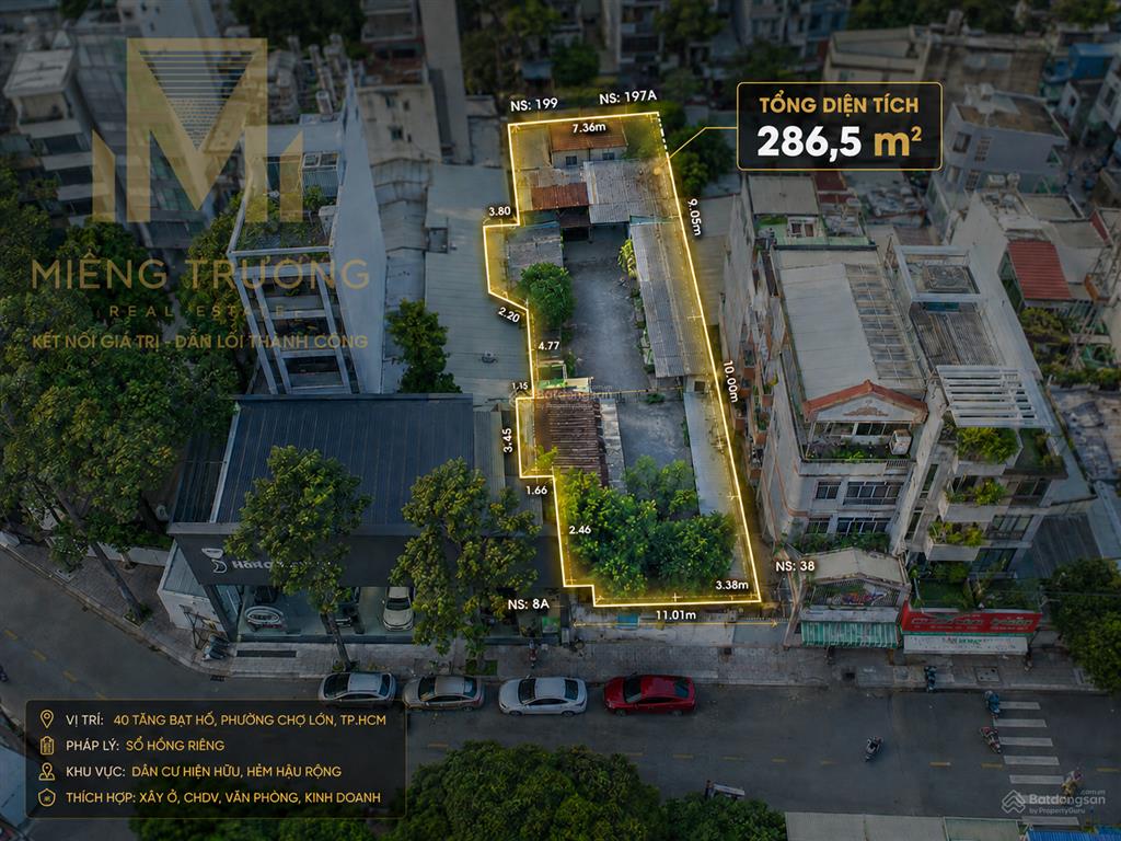Biệt thự 300m², đường tăng bạt hổ, quận 5 cũ, 82 tỷ