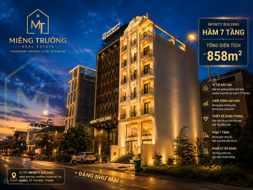 Building vị trí đảo kim cương quận 2, 858m2, 86 tỷ, giá tốt !