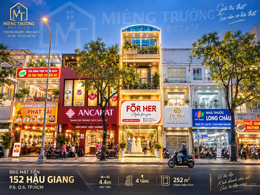 Bđs mặt tiền, hậu giang, chợ lớn, 35 tỷ, 252m2 sử dụng !