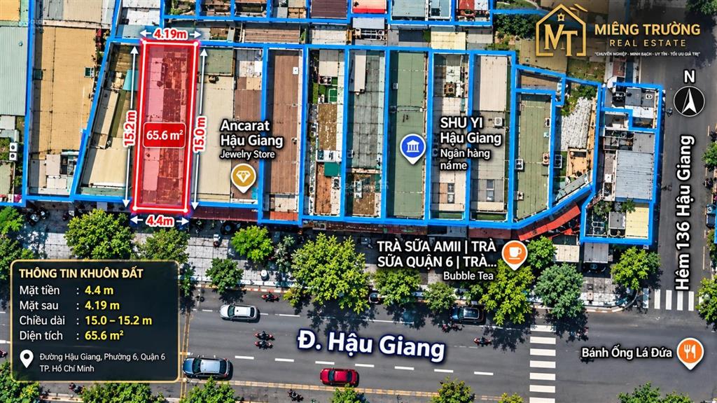 Bđs mặt tiền, hậu giang, chợ lớn, 35 tỷ, 252m2 sử dụng !
