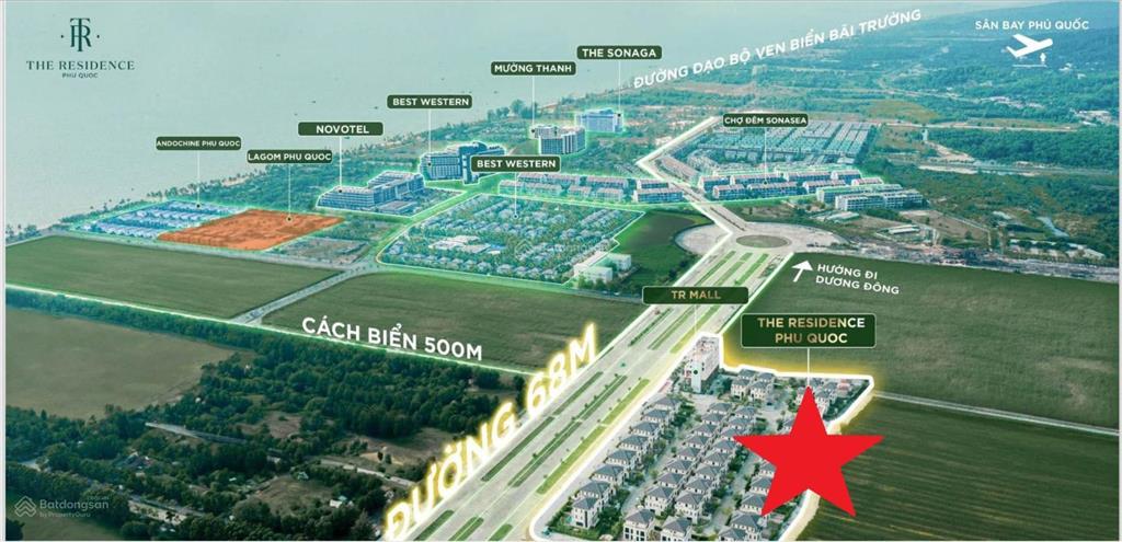 Mở bán đợt cuối biệt thự the residence resort & villas bãi trường, căn 4 phòng ngủ 237,8m2. 15,9 tỷ