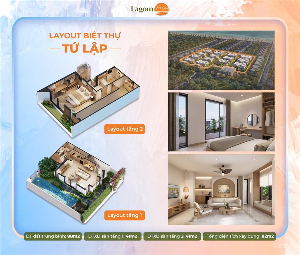 Bán căn biệt thự biển lagom phú quốc, cách bãi biển 100m full nội thất, đang cho cdt thuê giá 6 tỷ