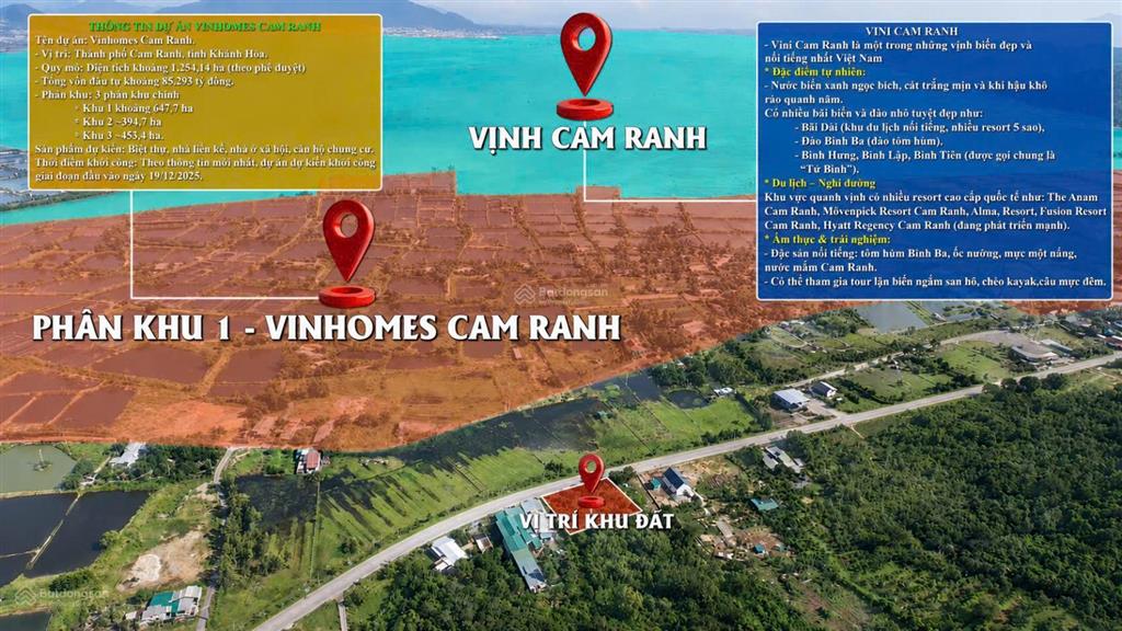 Chỉ còn vài lô đối diện vin cam ranh, cách chỉ 300m
