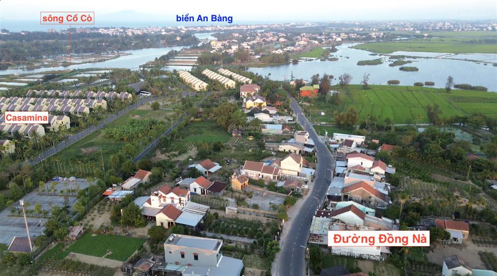 Bán đất mặt tiền đường đồng nà 1, hội an tây, diện tích 465m thích hợp xây villa du lịch
