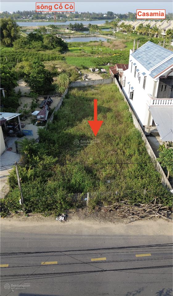 Bán đất mặt tiền đường đồng nà 1, hội an tây, diện tích 465m thích hợp xây villa du lịch