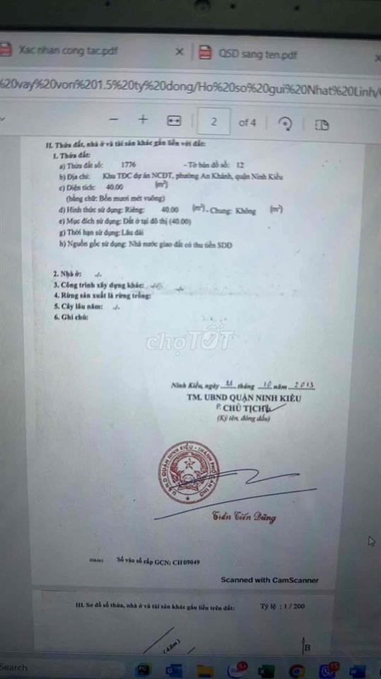 Bán nhà khu thới nhựt 1 gần Đại học y dược, chợ an khánh