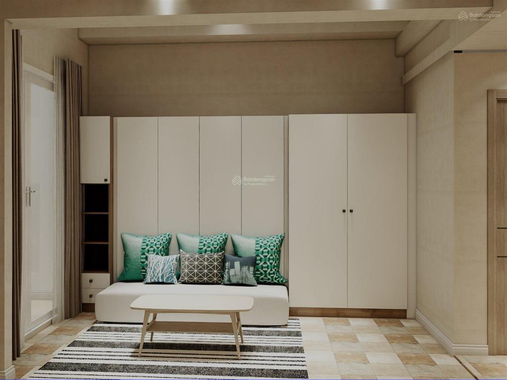 Căn hộ studio balcony kết hợp giường & sofa đối diện đh rmit full nội thất + full dịch vụ tiện ích