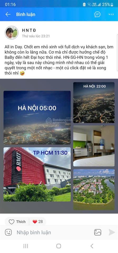 Cho thuê căn studio tuyệt đẹp như bức tranh  đối diện đh rmit namsaigon  full dịch vụ tiện tích