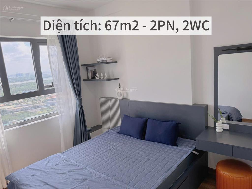 Cho thuê q7 saigon riverside  view sông căn 2pn 67m2 ntcb ở liền  0904 515 ***