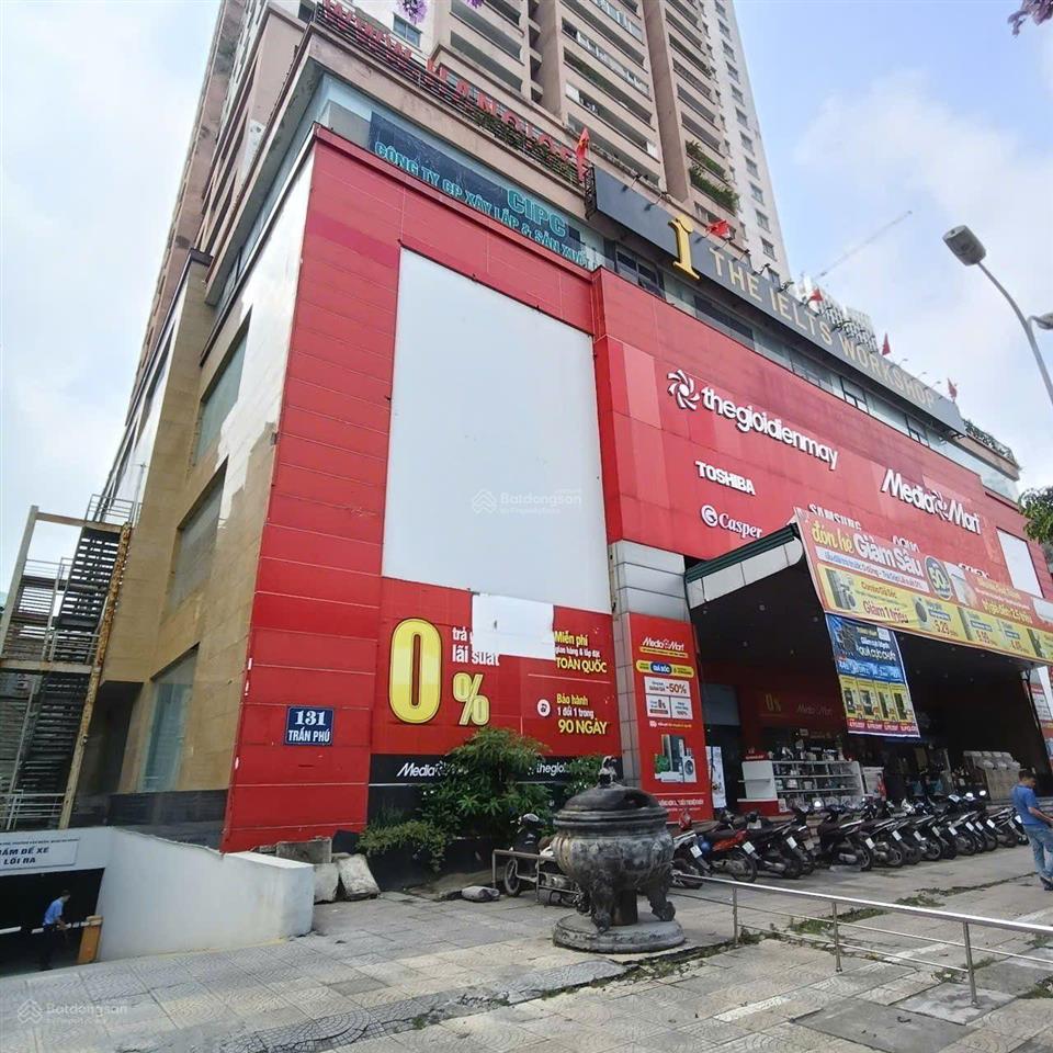 Bán sàn thương mại văn phòng 160m2 sổ đỏ lâu dài trần phú, hà đông giá nhỉnh 45 triệu/m2